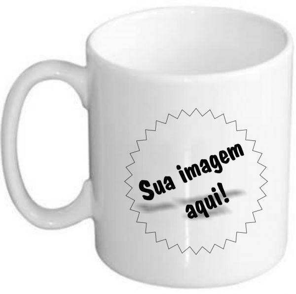 Caneca branca simples